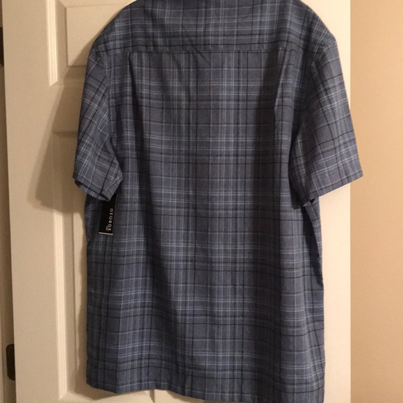 George blue big and tall 2XLT button up shirt - Picture 3 of 4